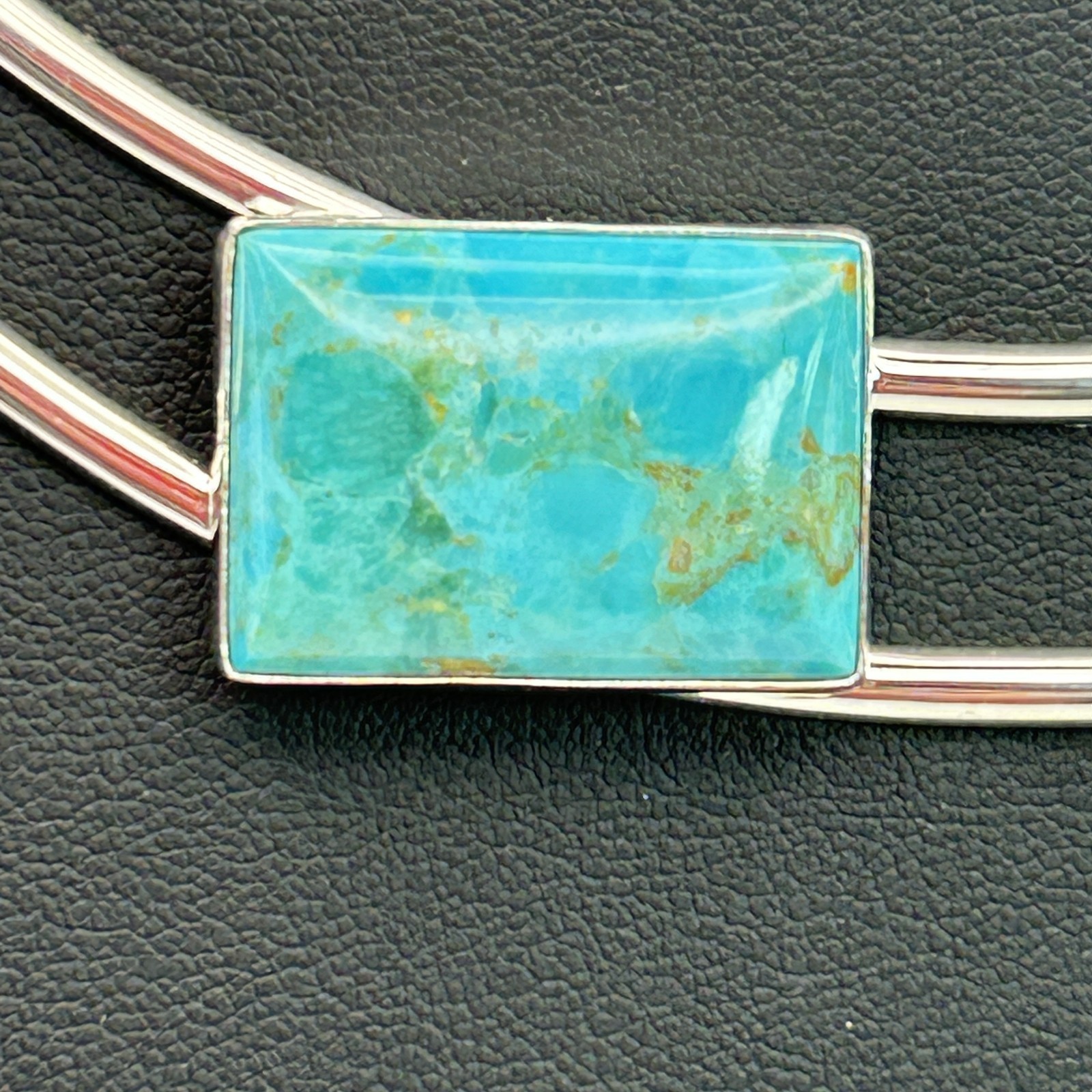 Jay King DTR 925 Sterling Turquoise Double Collar Necklace 36g Original Box
