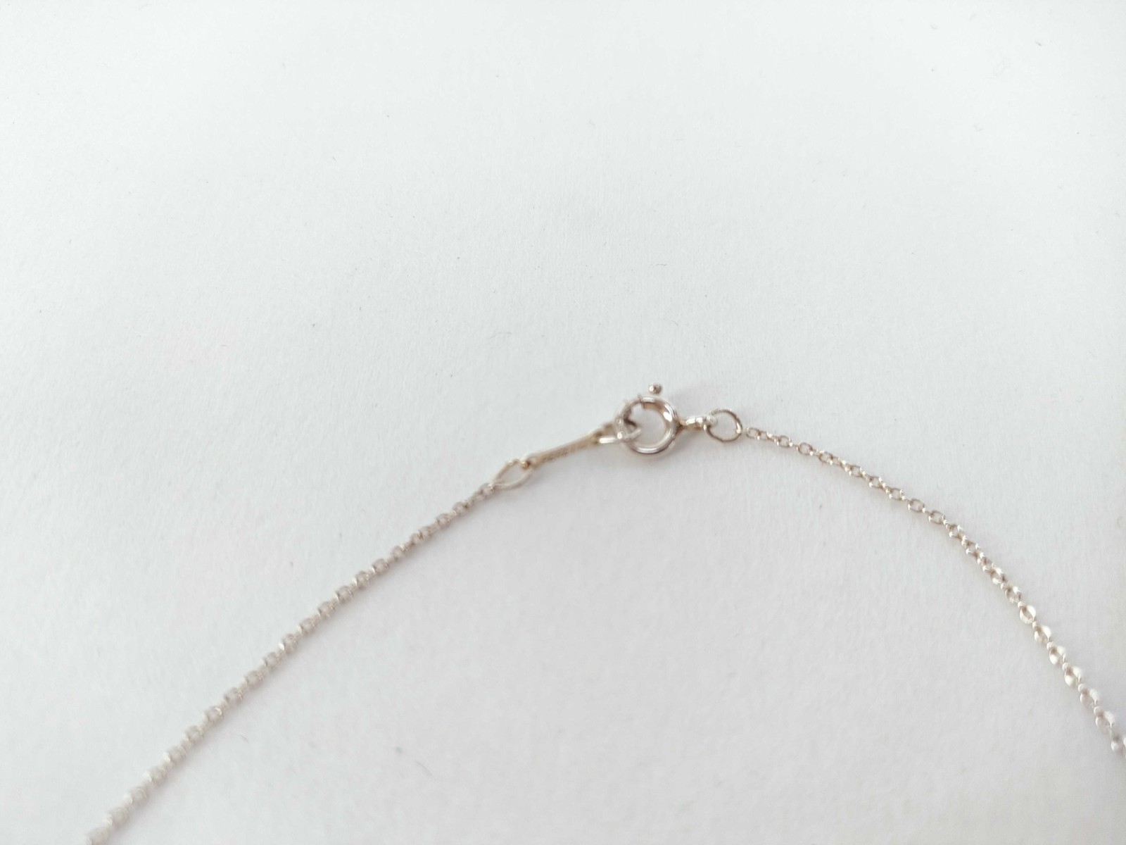 Tiffany & Co.Small Cross Pendant Necklace Elsa Peretti Sterling Silver 925 NoBox