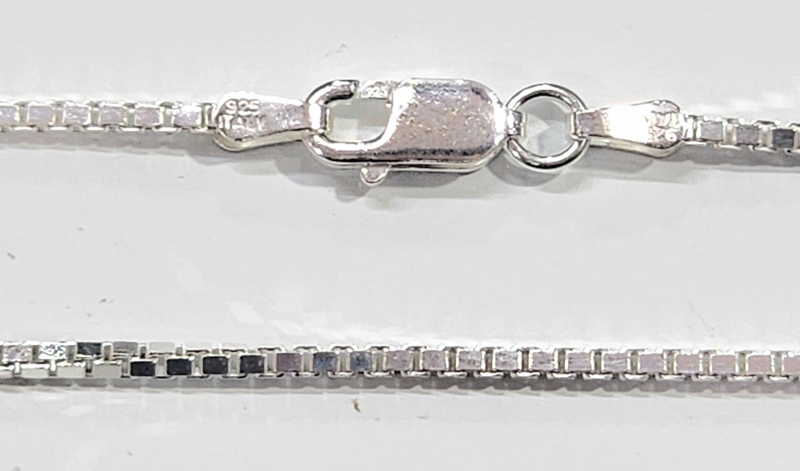 Box Chain Necklace 1.5 mm thick Real 925 Sterling Silver All sizes