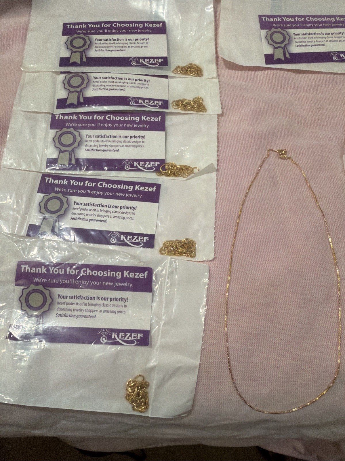 10 Pc Sealed 18k Gold Italy 925 Sterling Silver 1MM Box Chain Necklaces 17 1/2”