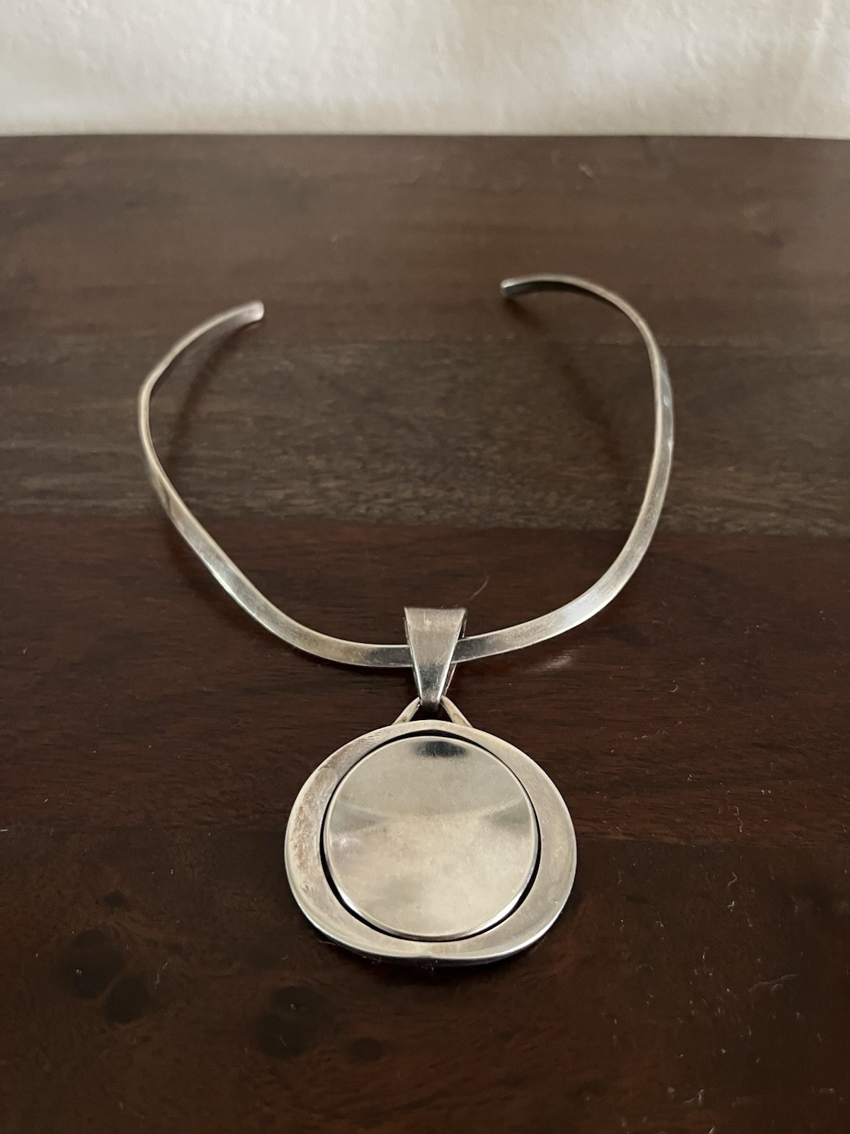 Sven-Erik Högberg Pendant Collar Necklace-1960’s -57 g .925 SGND Made in Sweden