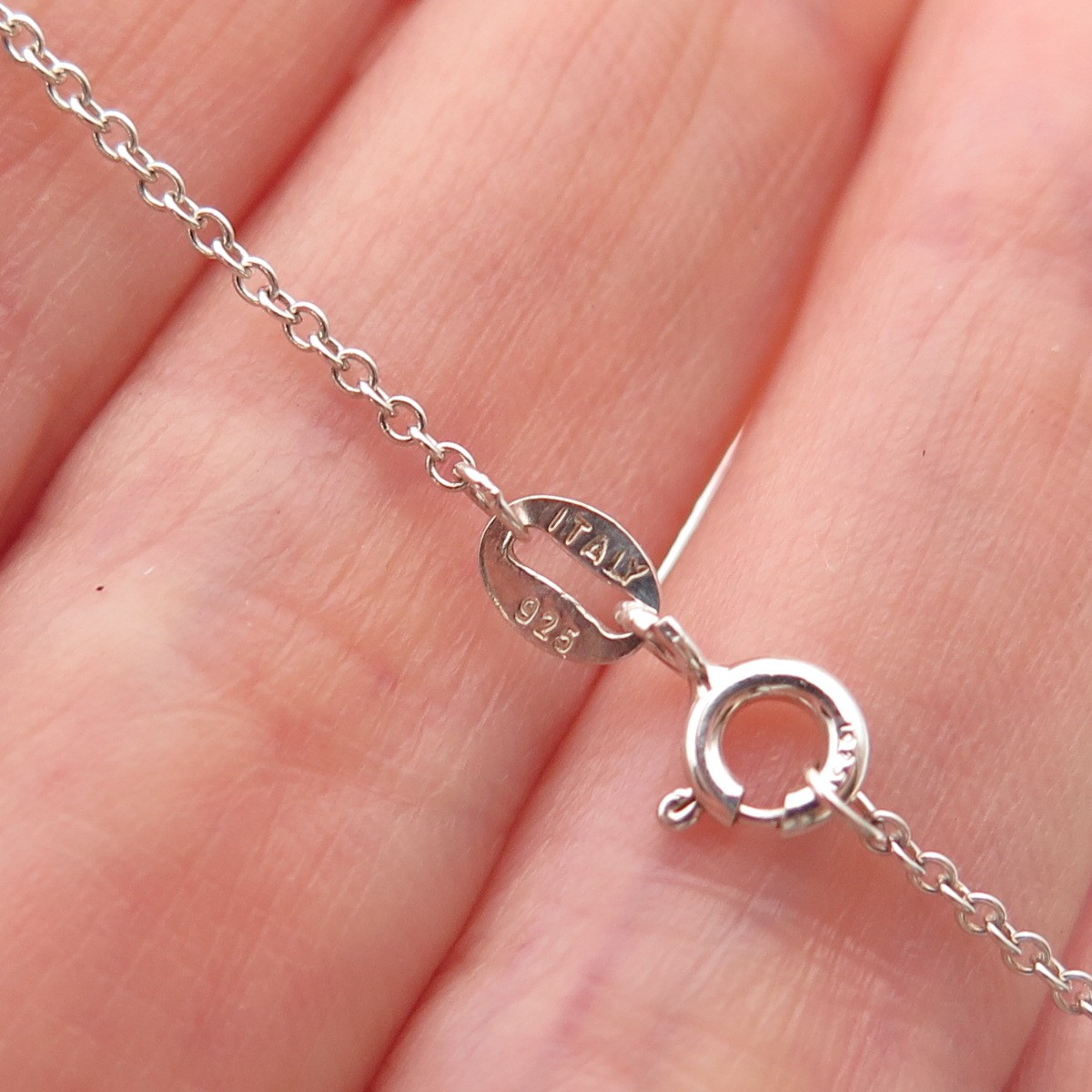 925 Sterling Silver Enamel Male & Female Symbol Cable Chain Necklace 18″