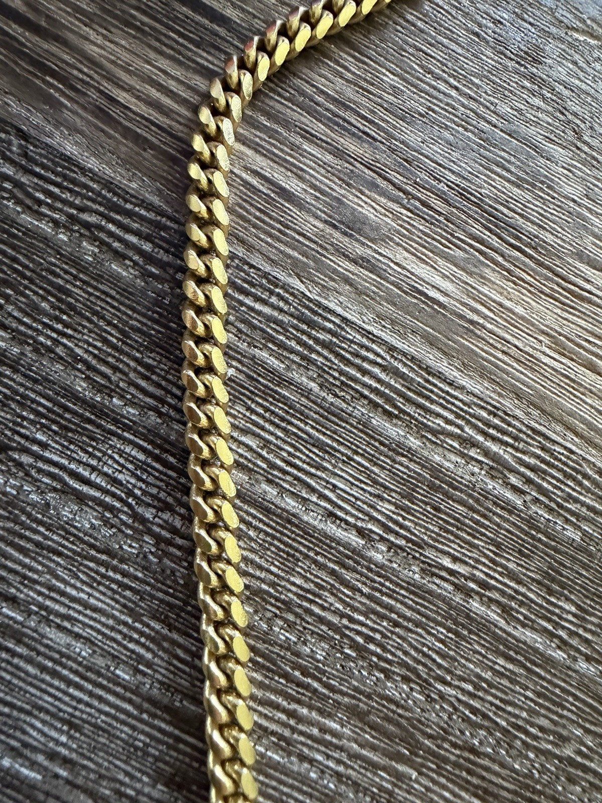 Italian 925 Gold Cuban Chain 5mm 18 Inch Necklace Italy Stamped