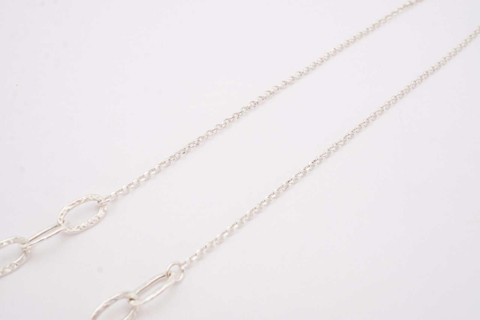 Sterling Silver 925 Necklace 20″ Oval Link Italy