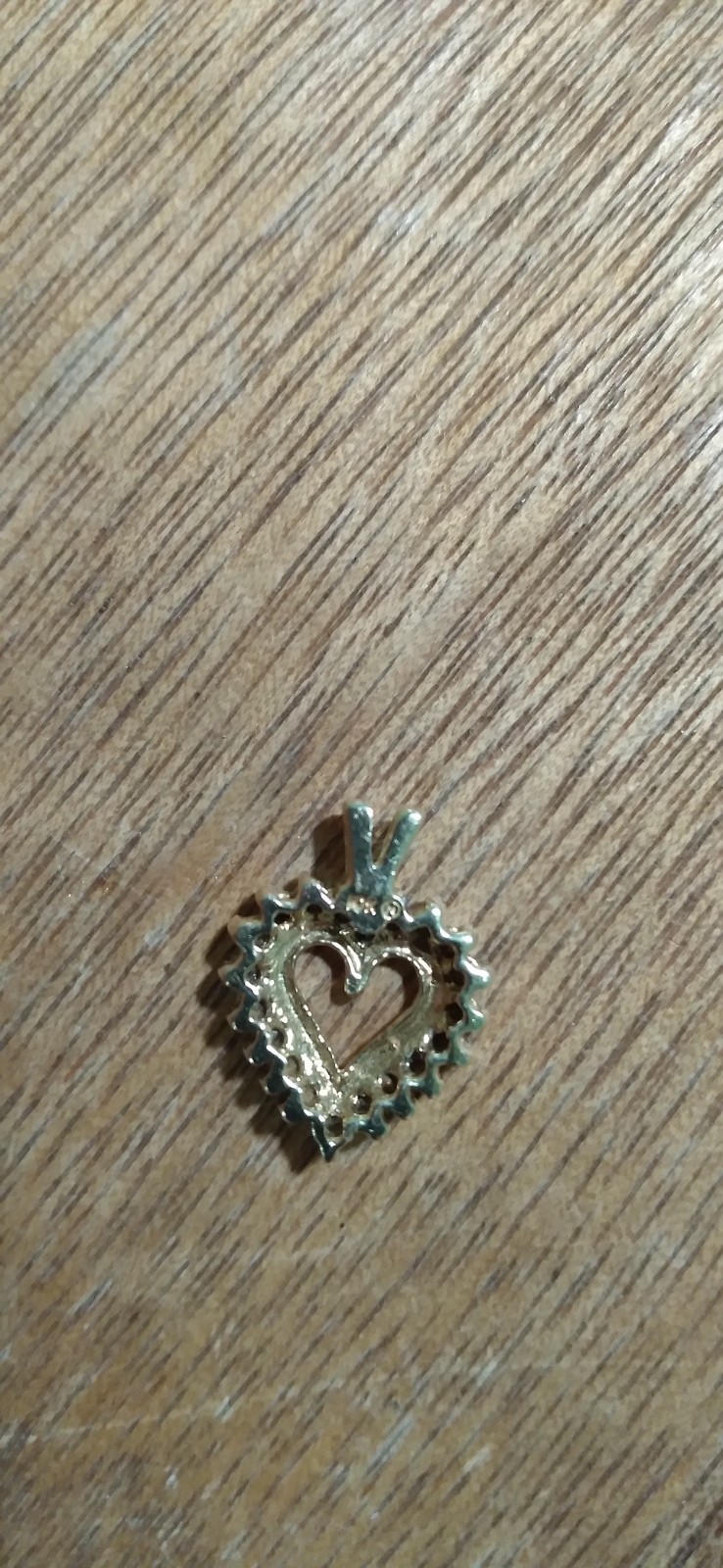 Vintage 10k Yellow Gold 20 Melee Diamond Heart Charm 2 Grams 😘 Sweetheart 😚