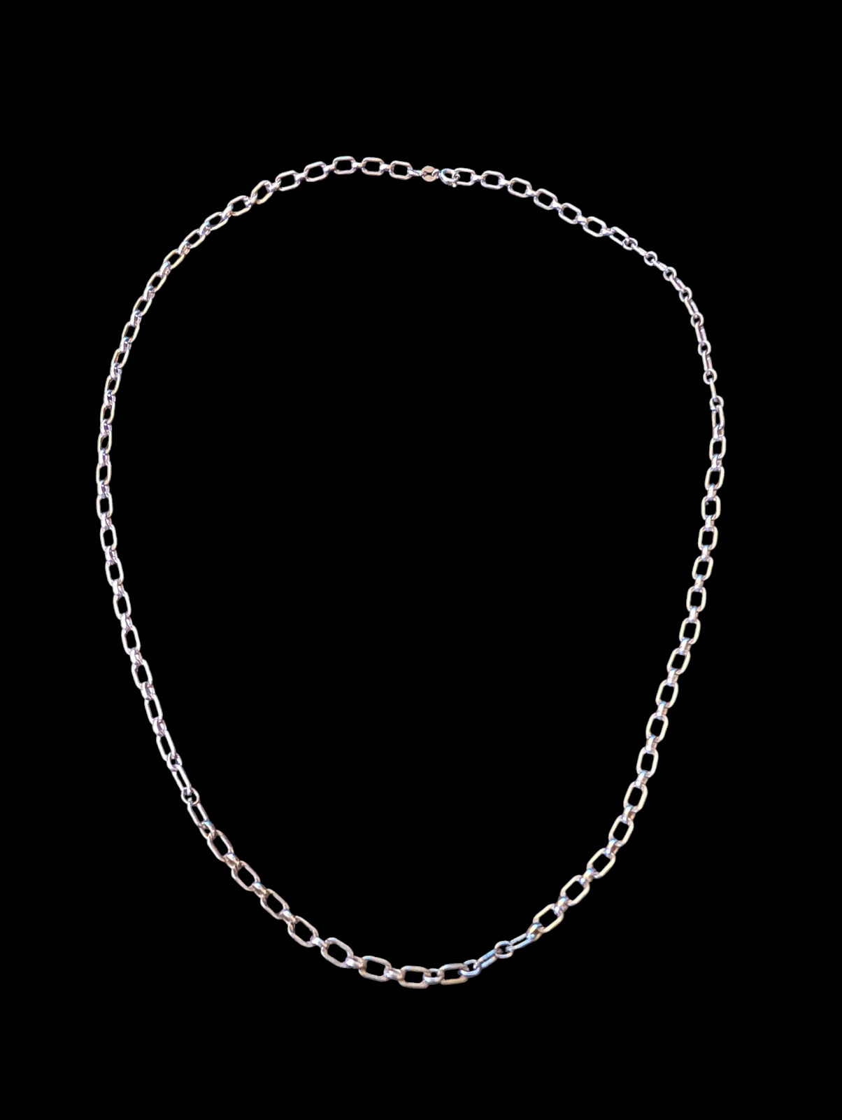 925 Sterling Silver Chain Link 23.5″ 4.2mm Wide Necklace