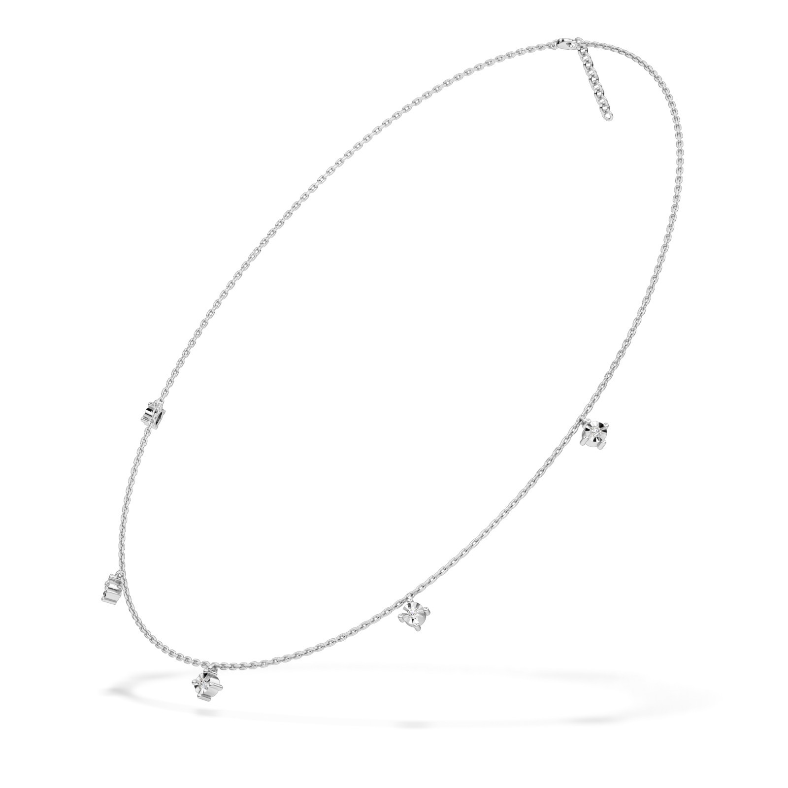 Elegant Diamond Drop Necklace 10K 14K 18K Gold Women’s Fine Jewelry Gift for Her