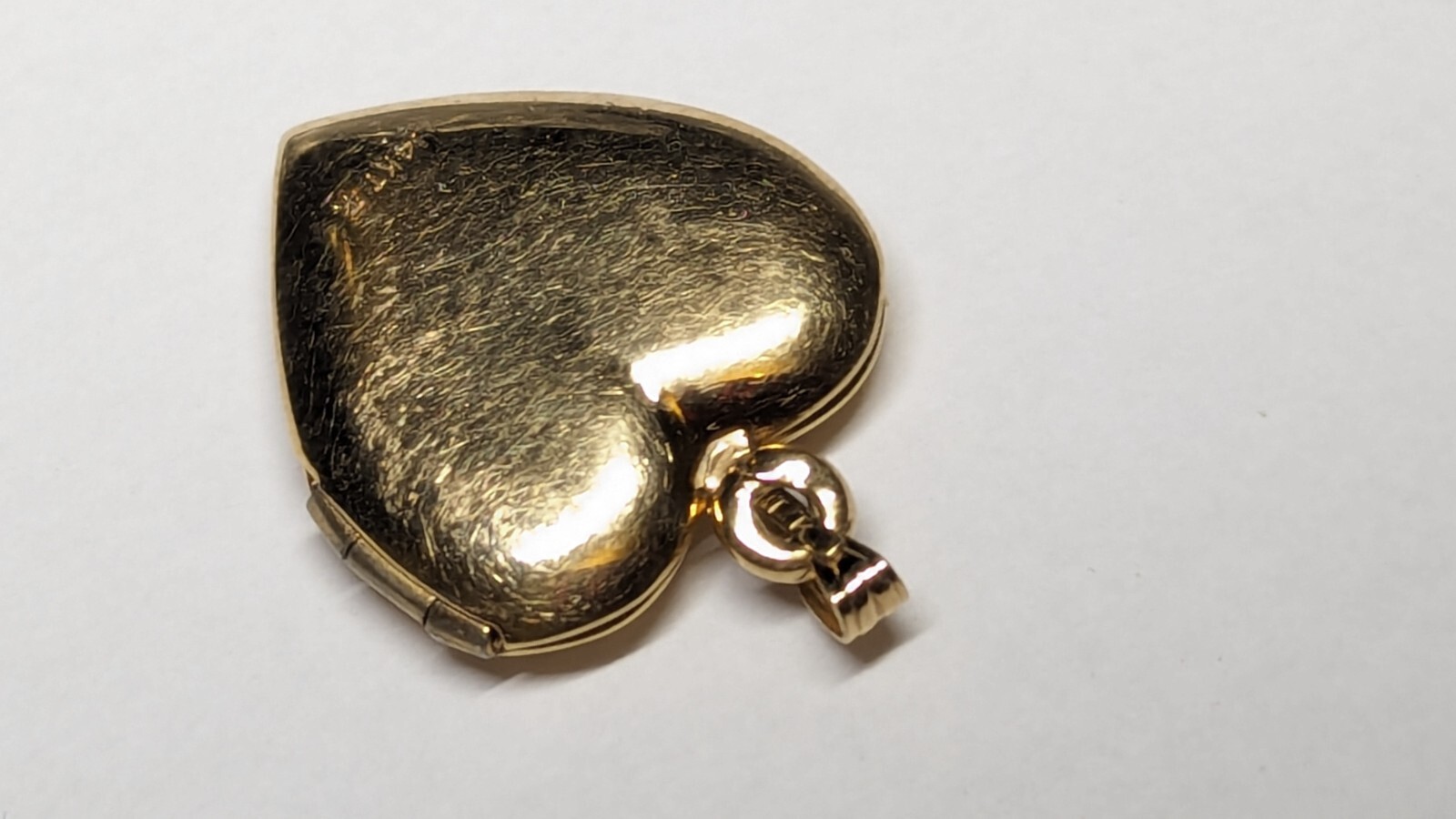 VINTAGE 14K YELLOW GOLD HEART PHOTO LOCKET ROSE HALLMARKED SIGNED 14K TK TRU-KAY