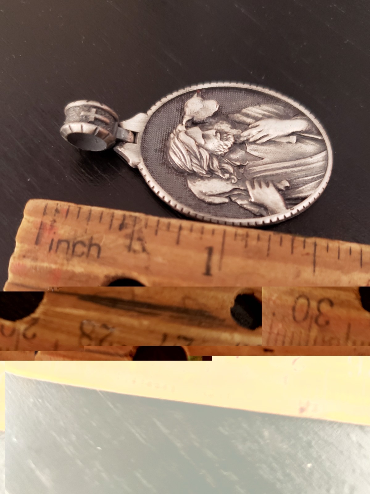 Artists Detailed Jesus Christ With Lamb Religious Pendant Sterling Silver