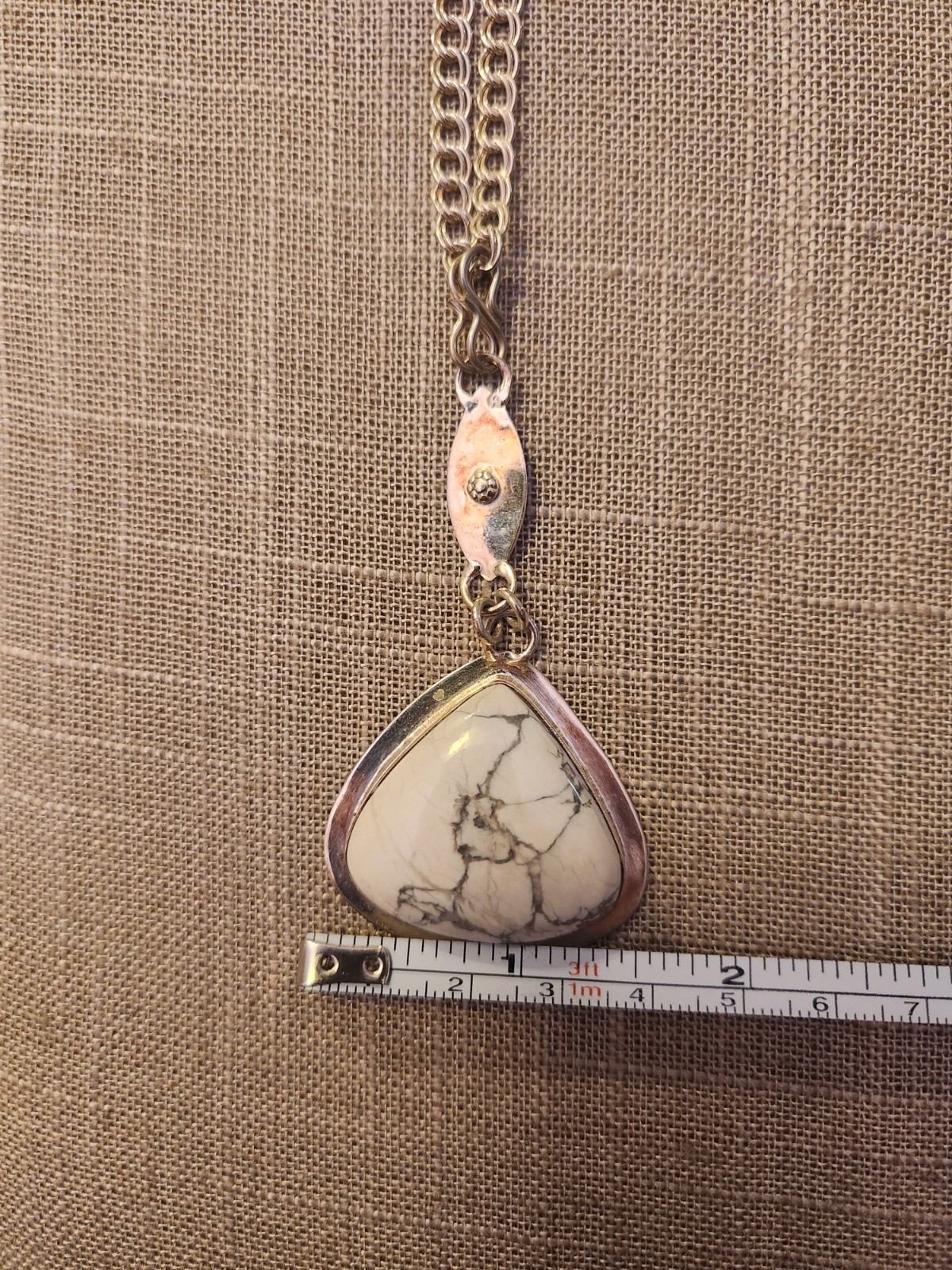 Howlite Sterling Silver Necklace