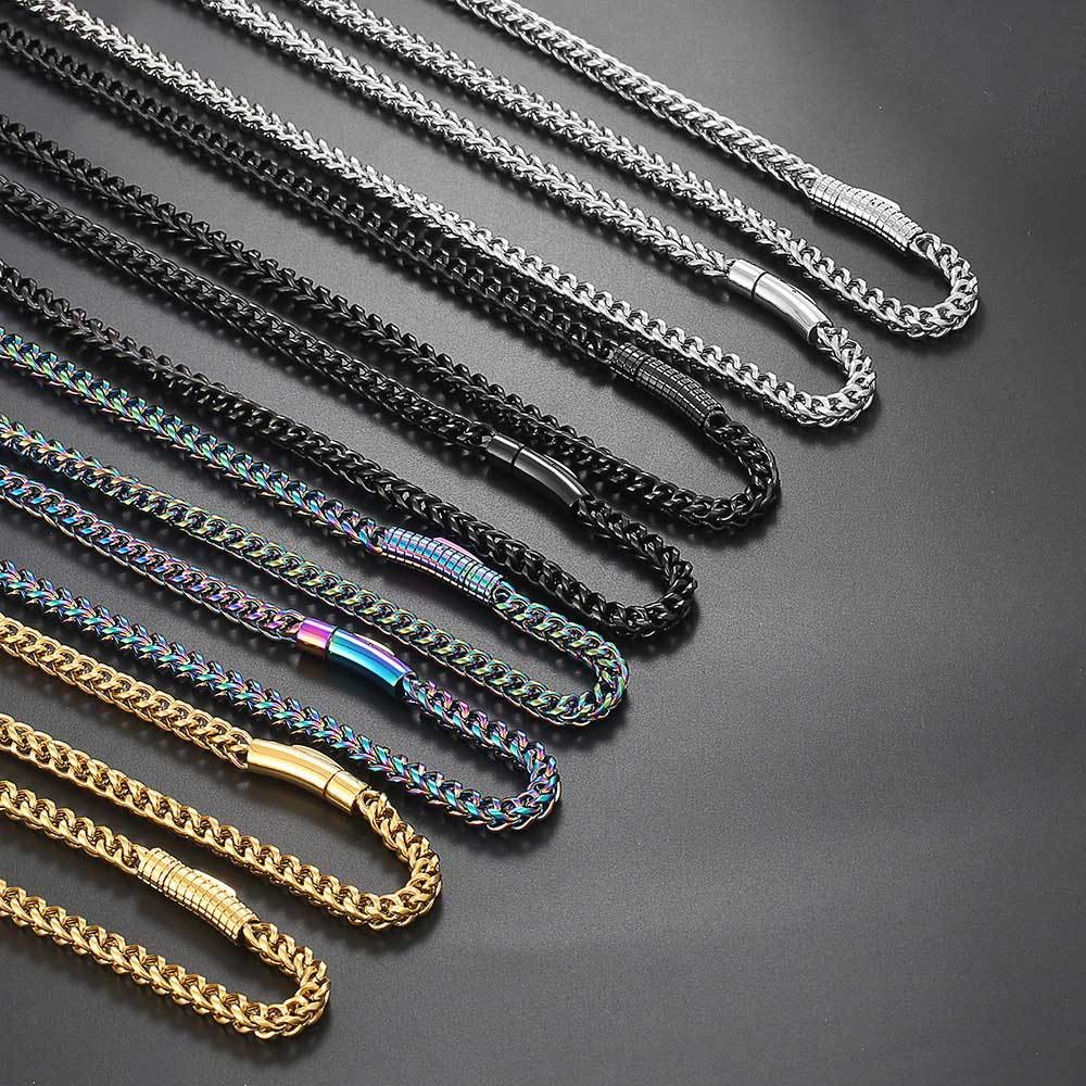 6mm 316L Stainless Steel Cuban Link Chain Hip Hop Men Bracelet Daily Jewelry