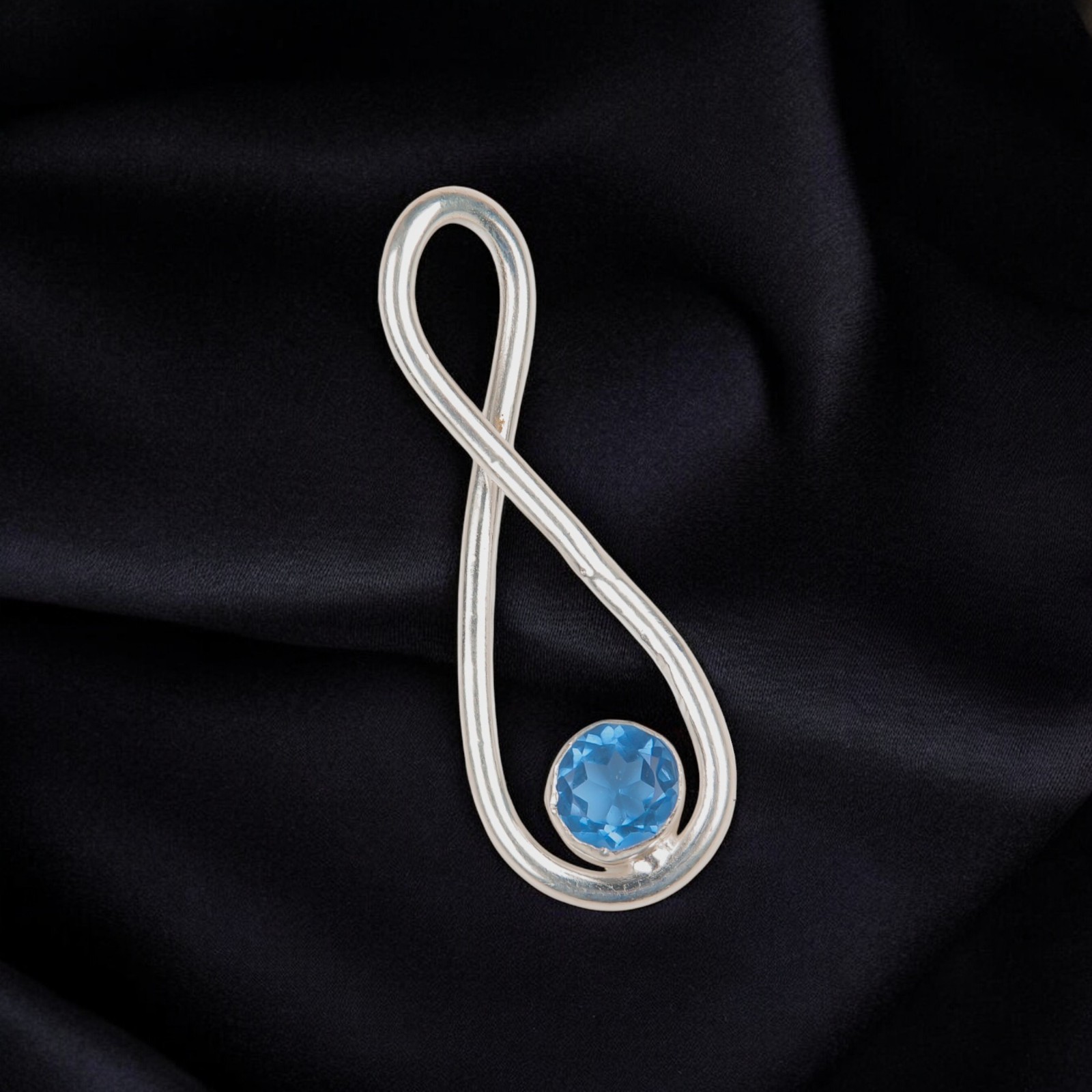 Tanzanite Gemstone Jewelry 925 Silver Handmade Boho Pendant 1.66″ Birthday Gifts