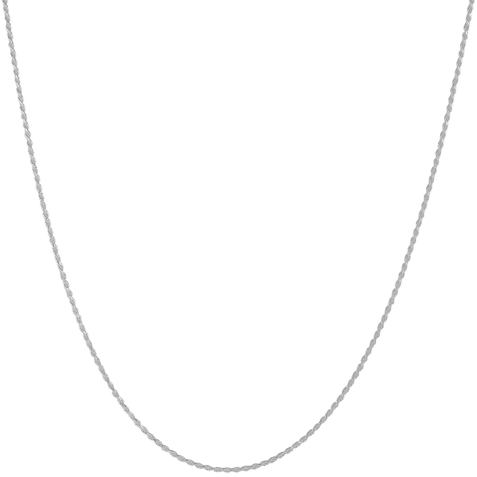 925 Sterling Silver 2mm Solid Rope Chain Necklace Nickel Free Made in Italy