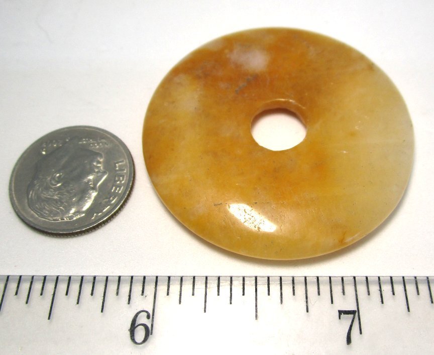 Mutton Jade Bi-Disc 12.4 grams 1 1/2” diameter lot 46r5