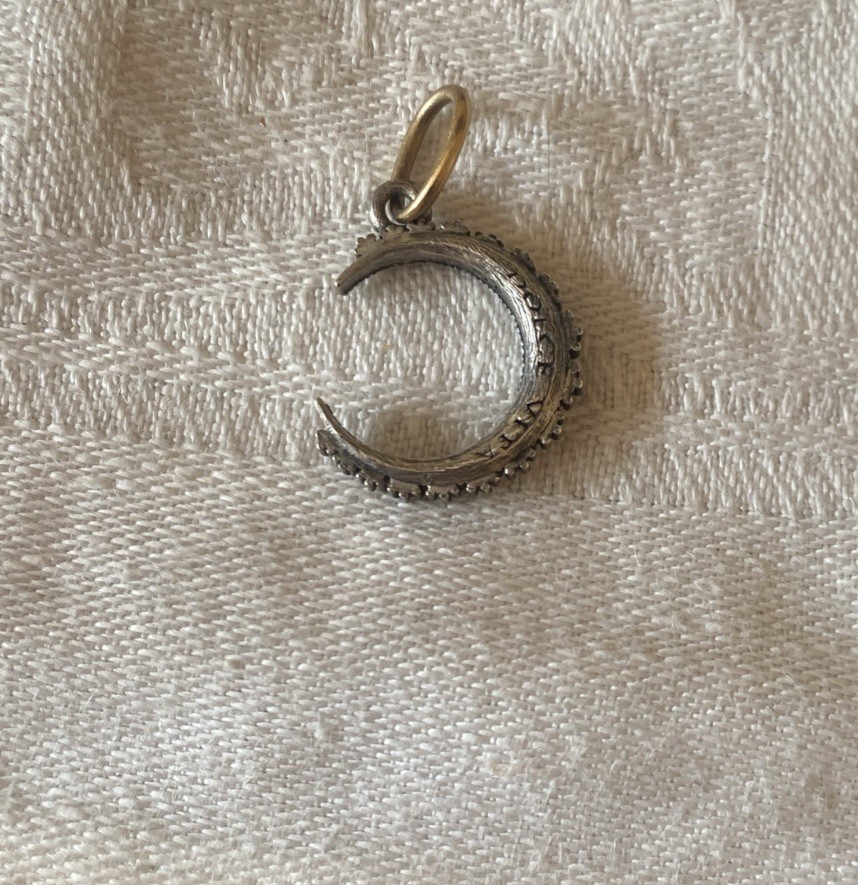 Erica Molinari Baby Pave Diamond Moon Charm