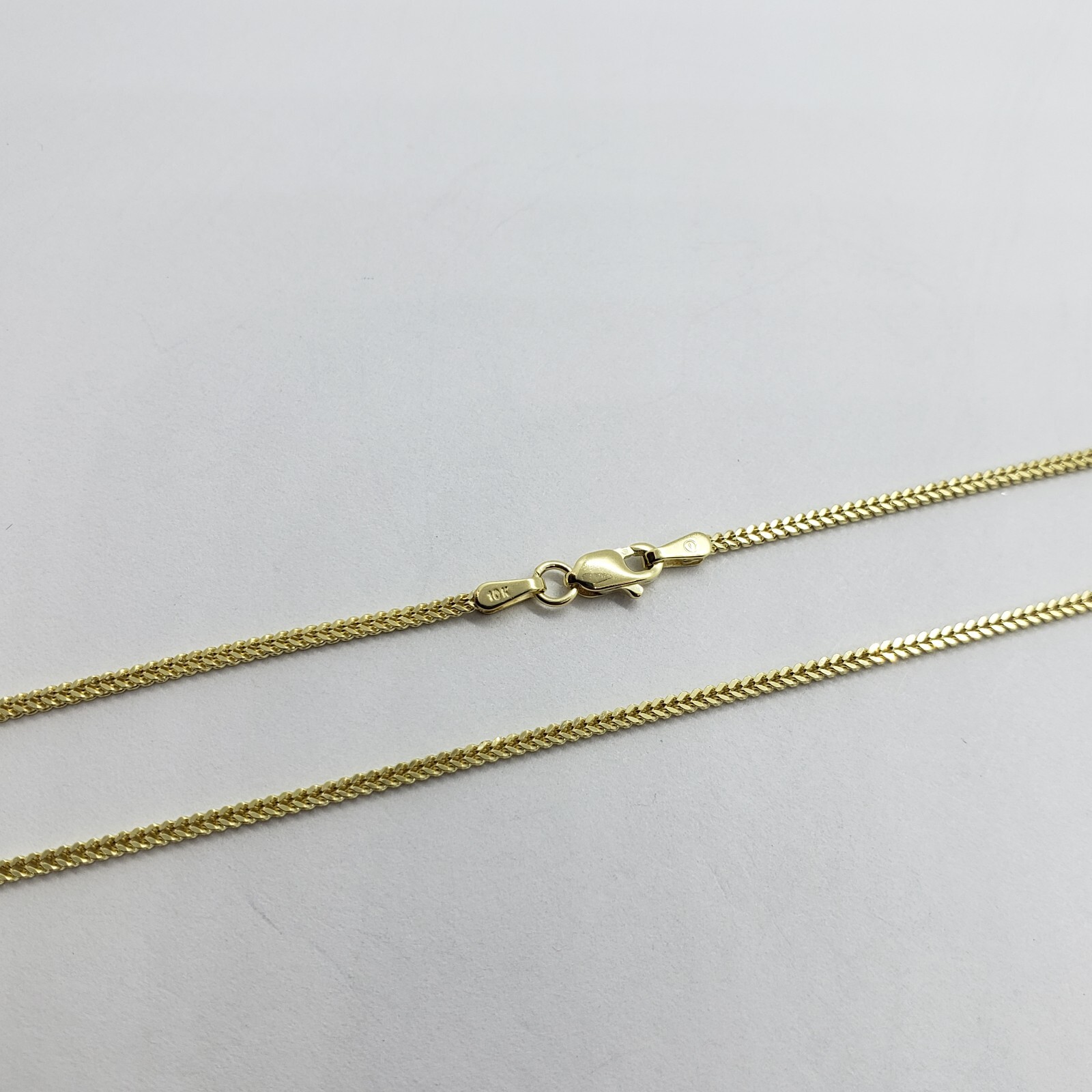 10K Hollow Yellow Gold Franco Box Link Chain Necklace Men Women 1.5mm 16-30″