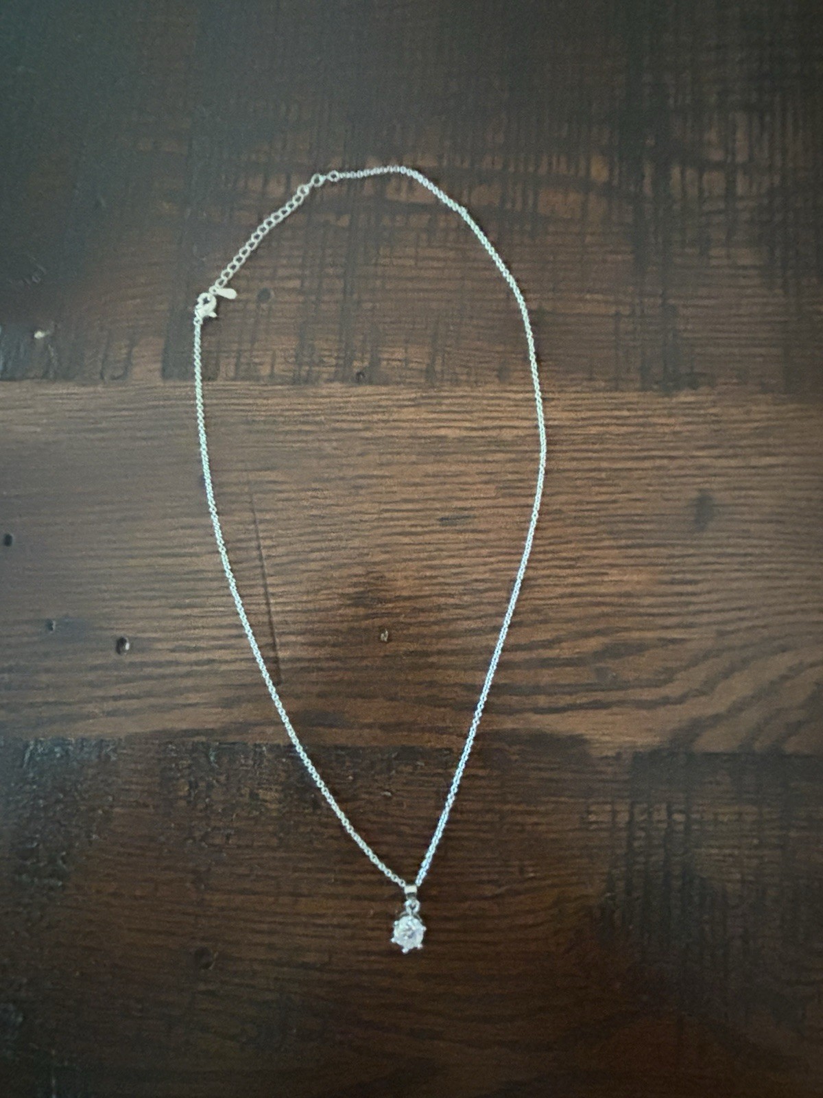 18″ Moissanite 1 Ct 925 Sterling Silver Necklace