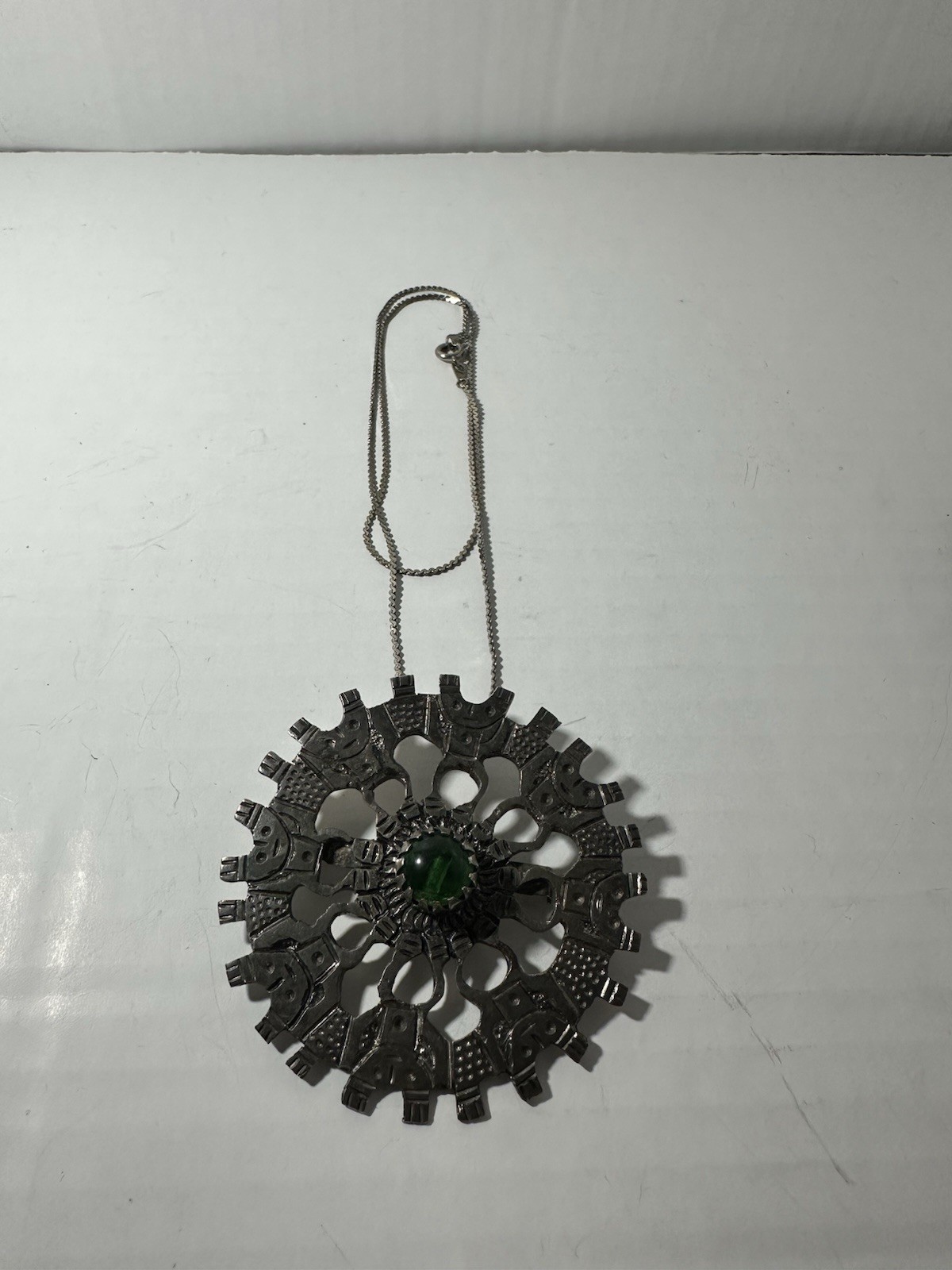 Modernist Ecuador 720 Sliver Pendent With Korean 925 Chain