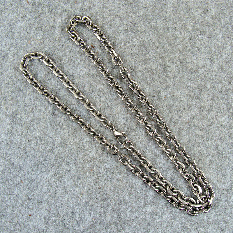 Titanium O Shaped Chain Anti-allergy Necklace, Width – 7mm, Length – 25.59″ Gift