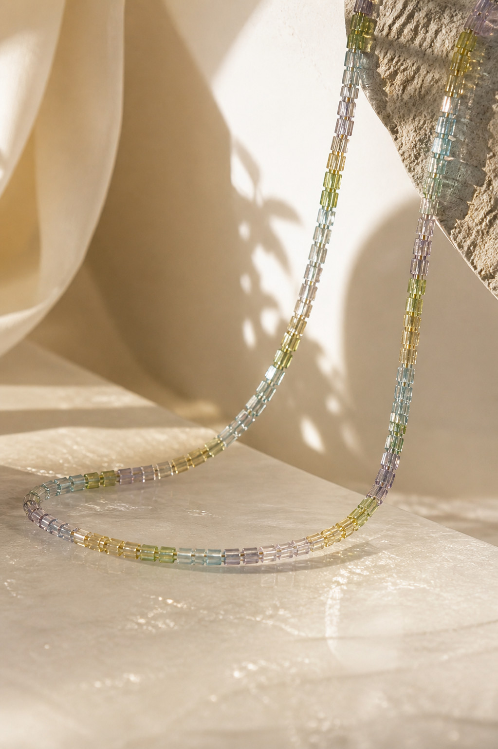 Elegant Multicolor Gemstone Beaded Necklace