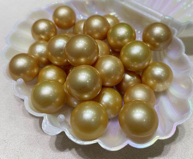 Huge 16MM natural south sea genuine gold perfect round pearl pendant 888AAA