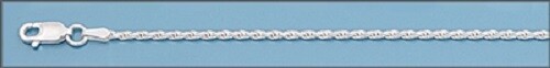 Sterling Silver 1.8 mm 040 Gauge Rope Chain Necklace 16″ – 30″