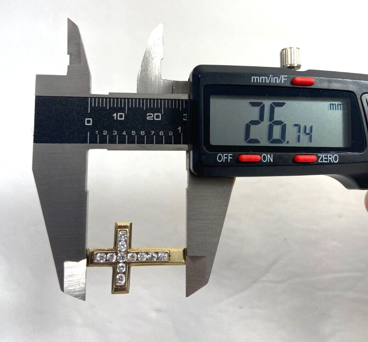 Gold Cross Solid 10Kt | 2.40 Grams | Polish Finish | 1.50 x 0.75 in