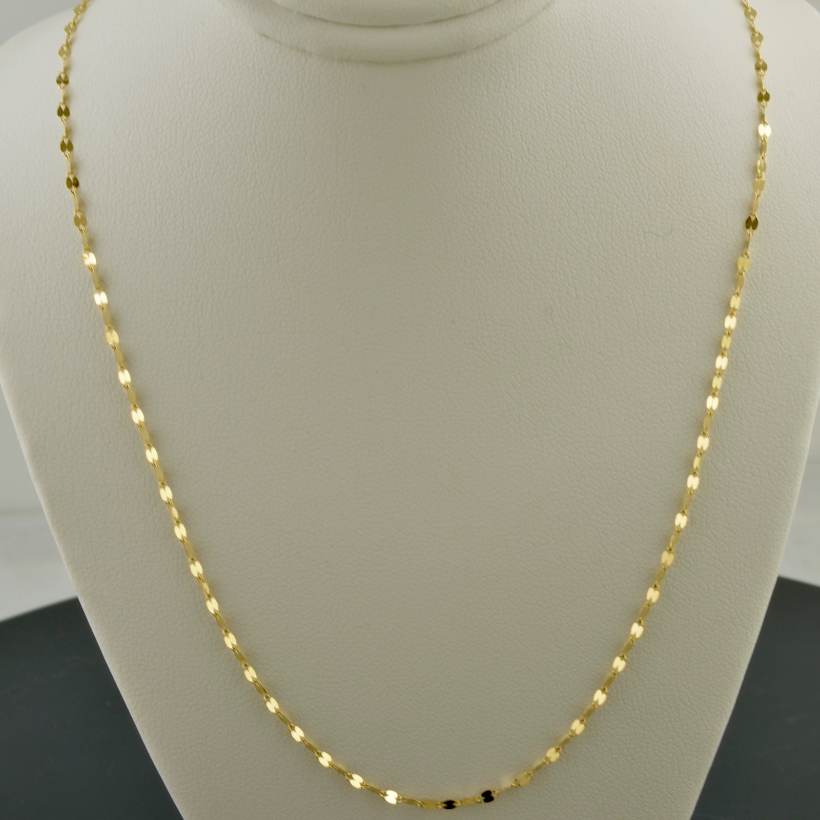 10K YELLOW GOLD 1.9MM POLISHED MARINE LINK NECKLACE FREE SHIPPING AND GIFT BOX