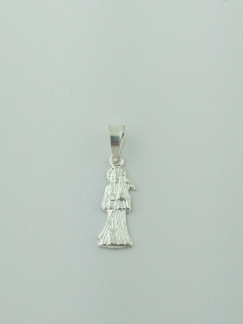Grim Reaper Sterling Silver 925 Small dije de la Santa muerte, pendant Charm