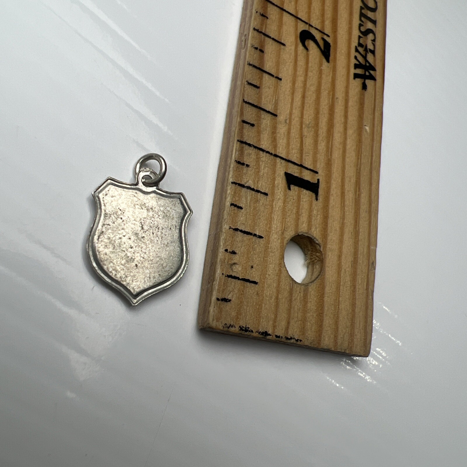835 Sterling Silver Retro Pendant Charm Holland Enamel Windmill Blue Shield