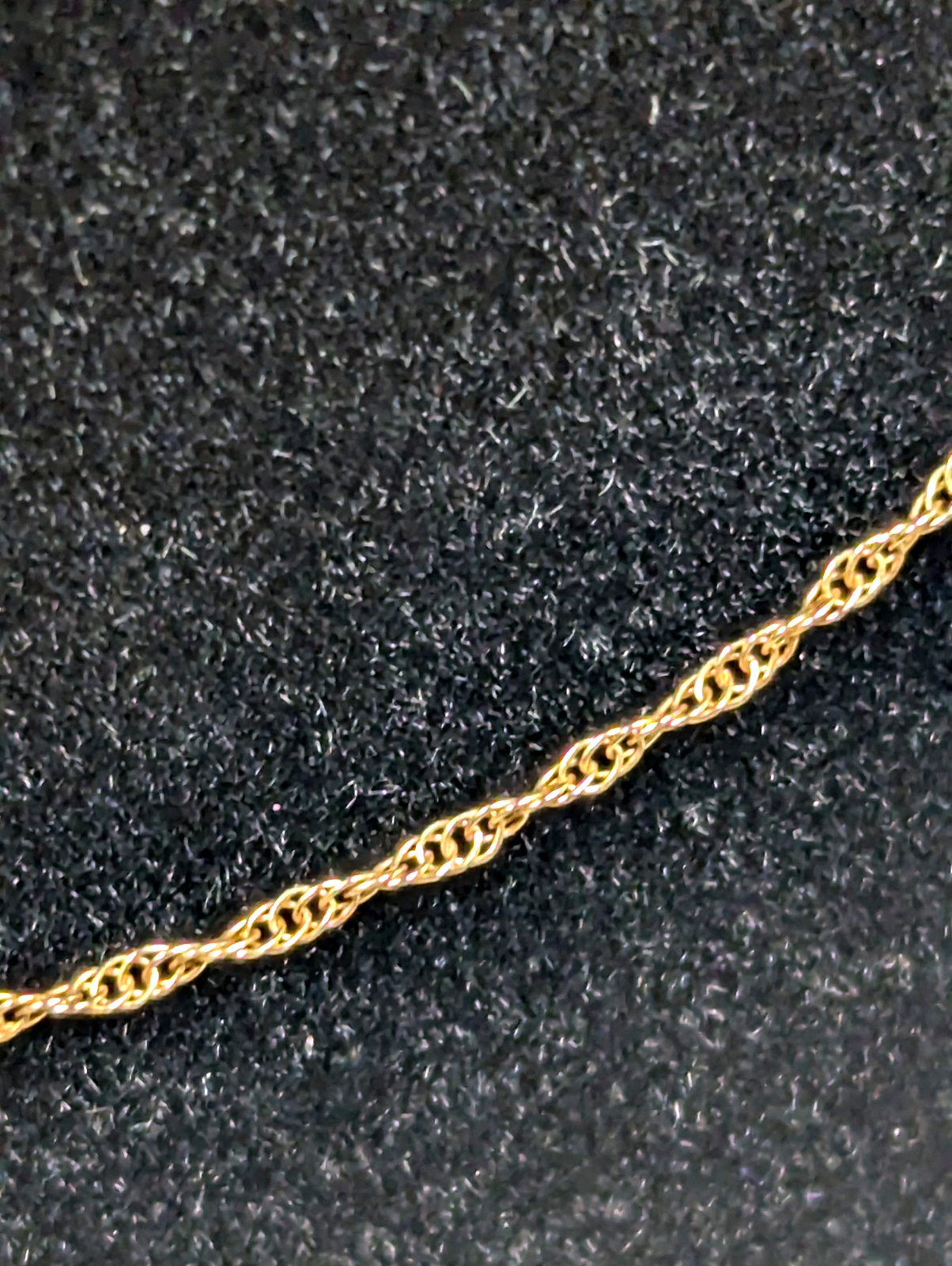 Vintage 10K SOLID Yellow Gold Necklace Chain Jewelry 18″ Gift FREE Shipping