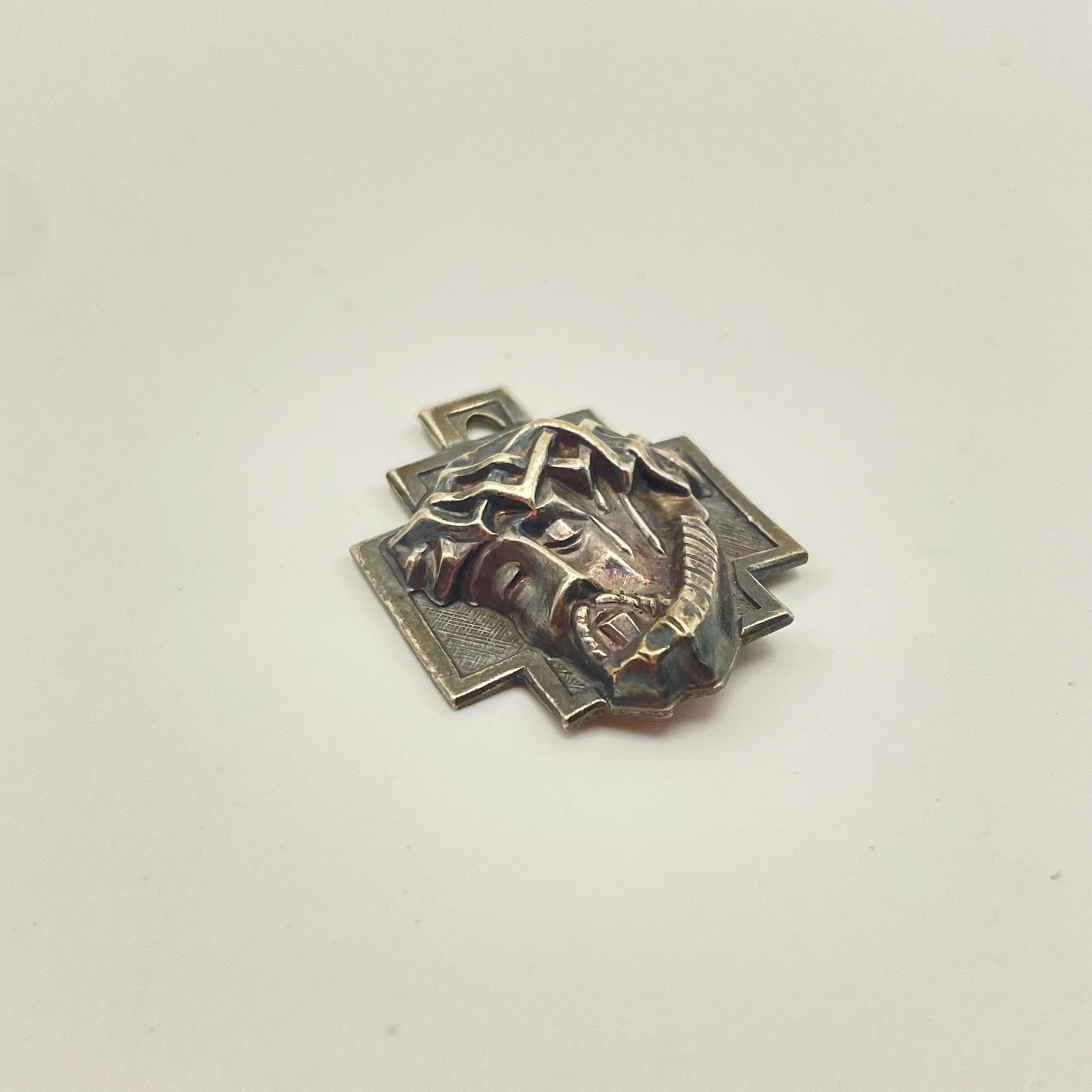 LUMIN STERLING SILVER “JESUS” PENDANT – Slightly Dented as shown in pictures