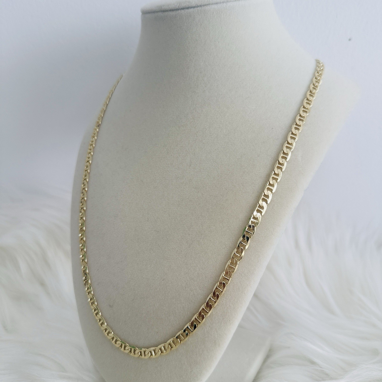 14K Gold Fill Valentino chain 24 Inches Hipoallergenic Water Resistant