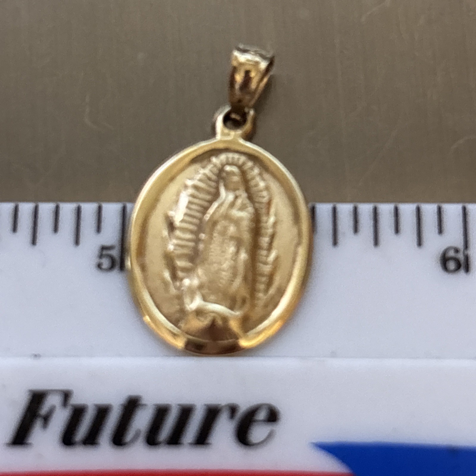 JewelAmerica Inc. 14k Yellow Gold Our Lady of Guadalupe Pendant