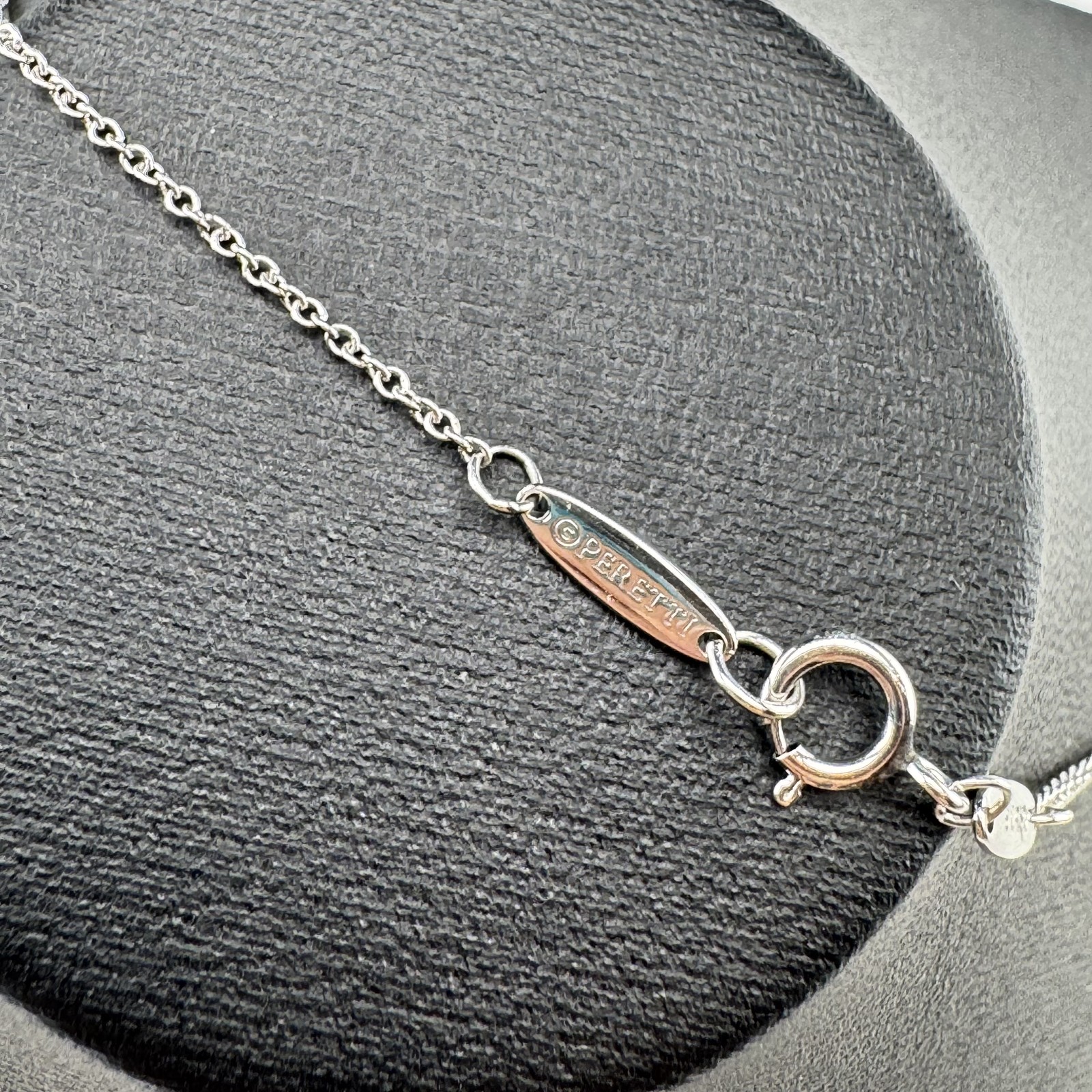 Tiffany&Co Elsa Peretti Solitaire Diamond Necklace 950 Platinum (35008314)