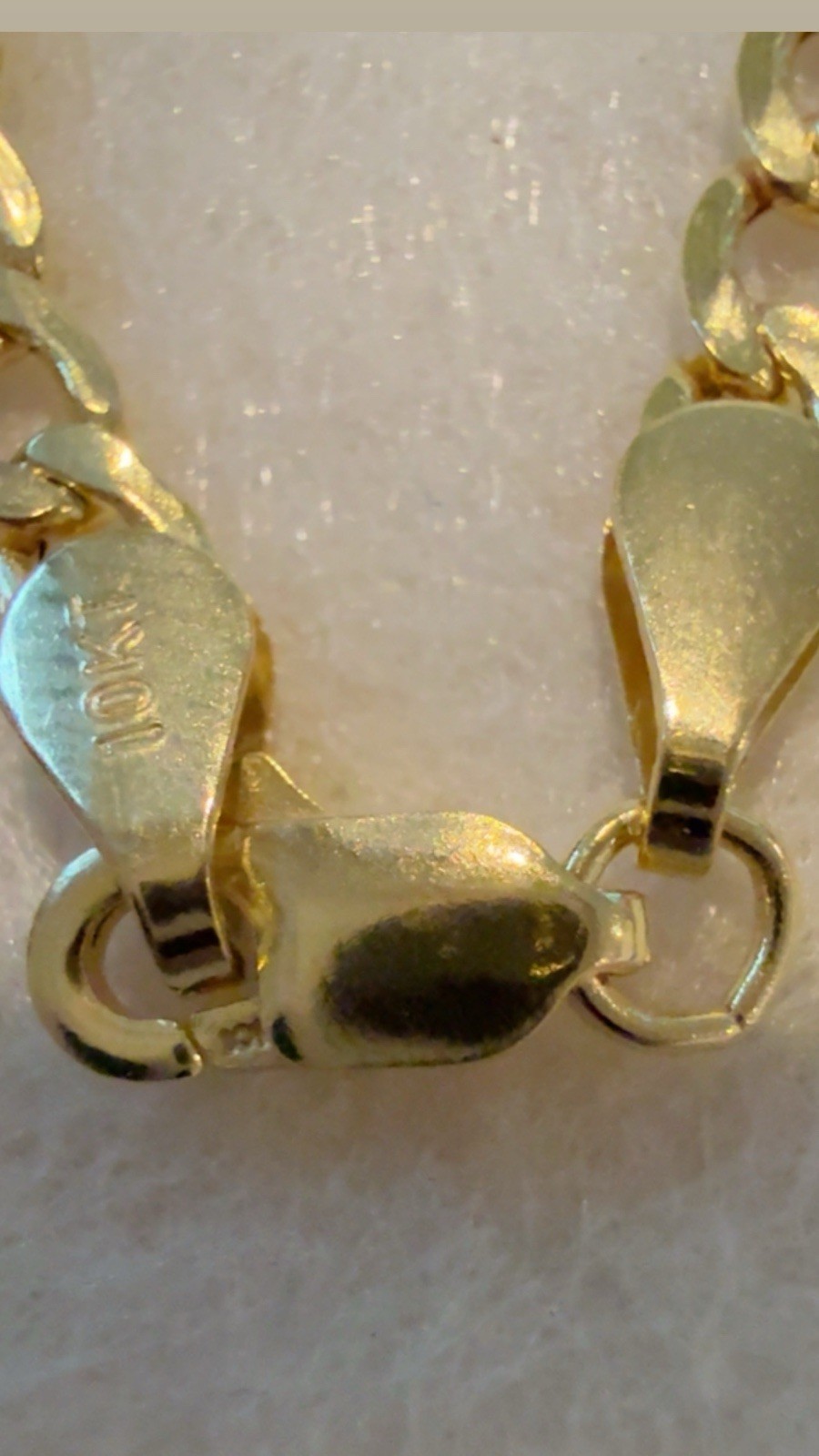 10K Solid Yellow Gold Curb Chain 22” 2.5mm 2.45g Lightweight Necklace Unisex