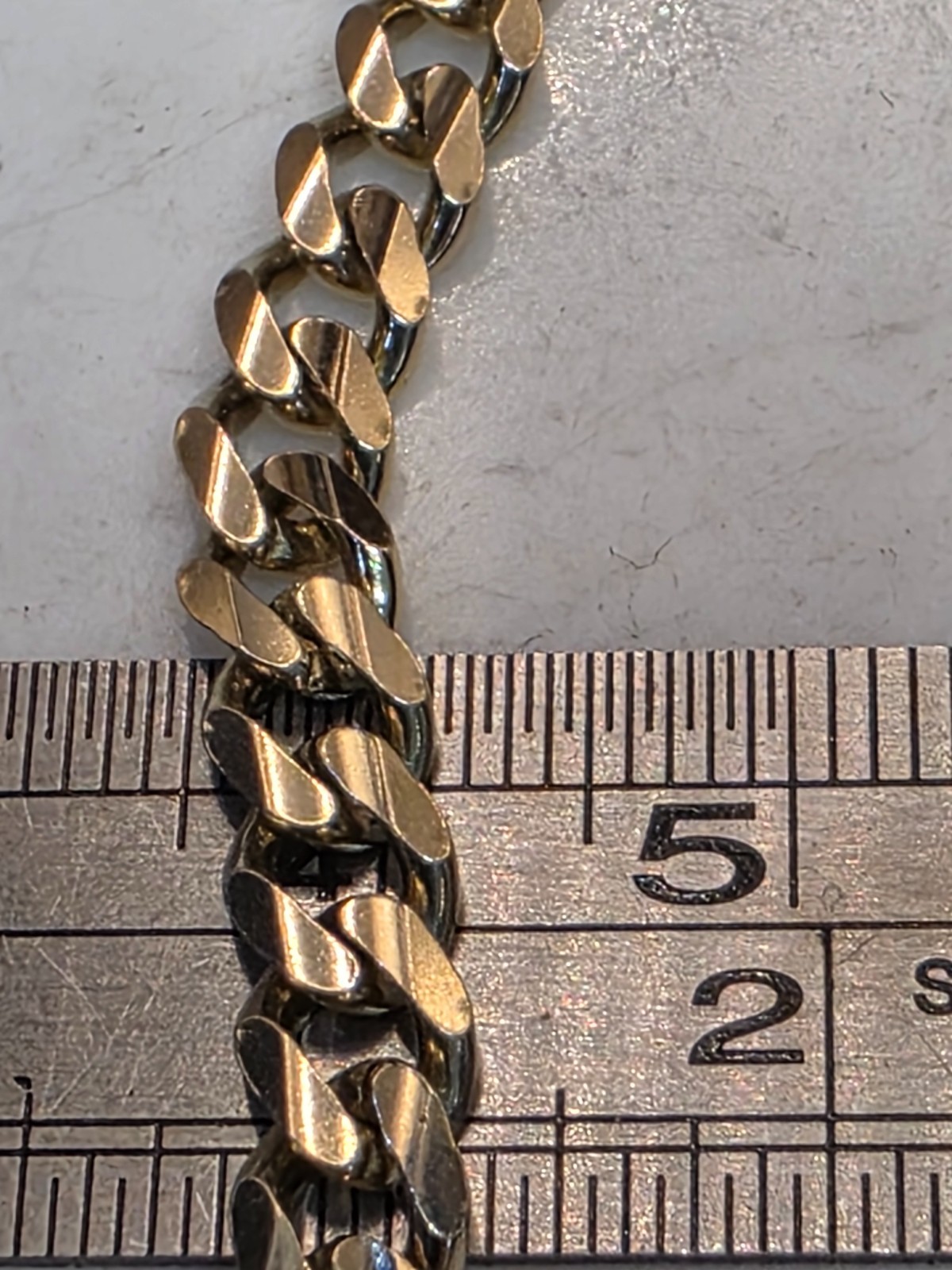 10k Solid Yellow Gold Authentic 5mm Cuban Link Bracelet S9″ 11.8gms!