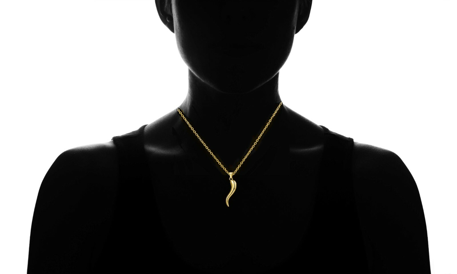 925 Sterling Silver Italian Cornicello Horn Pendant Necklace 18″ – 3 Colors