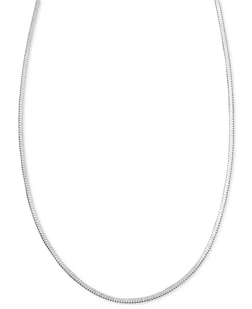 Giani Bernini Sterling Silver Square Snake Necklace 20″ NWT Gift Box