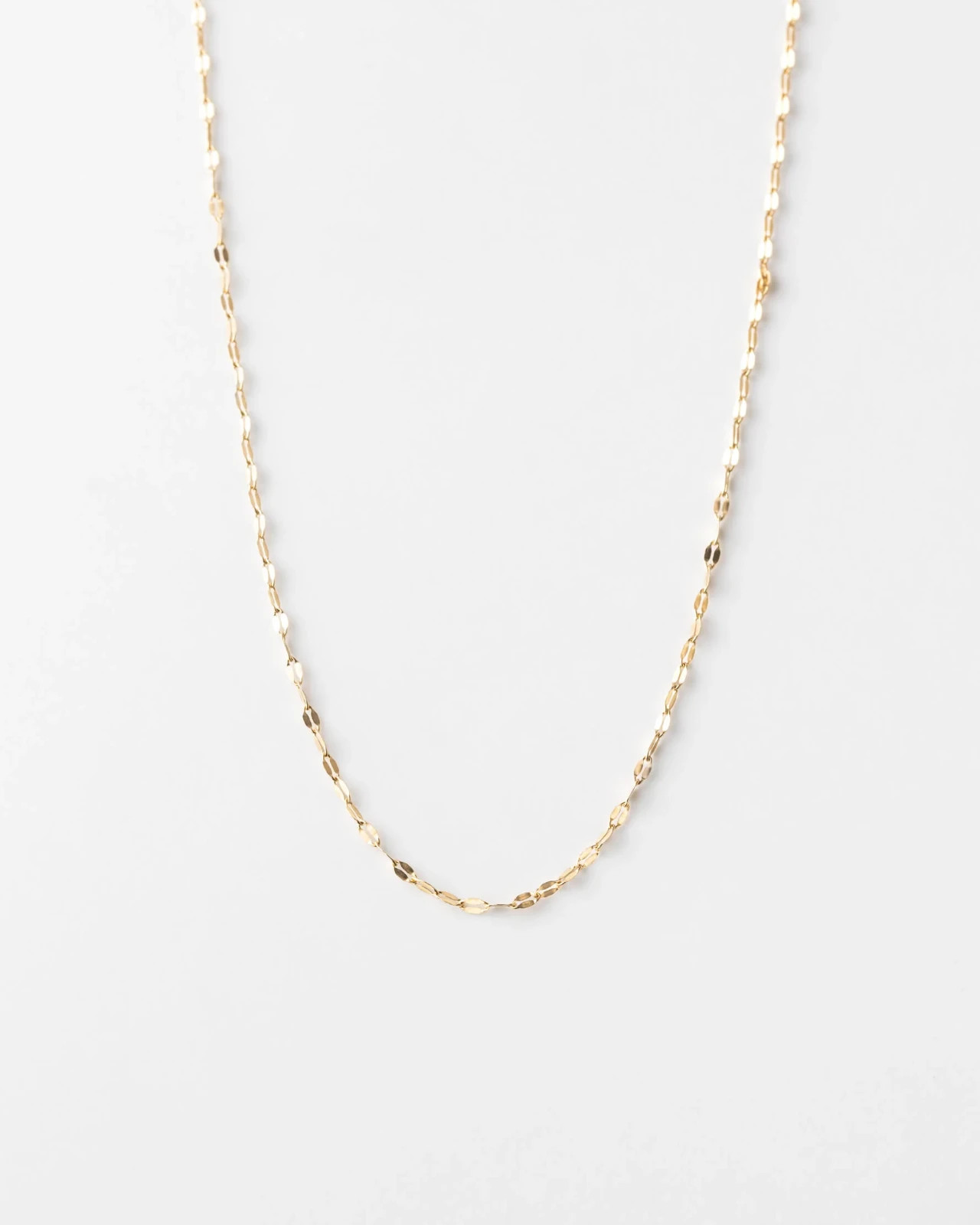 Genuine 10k Solid Italian Gold Mirror Chain 18″ 1.5mm .86g