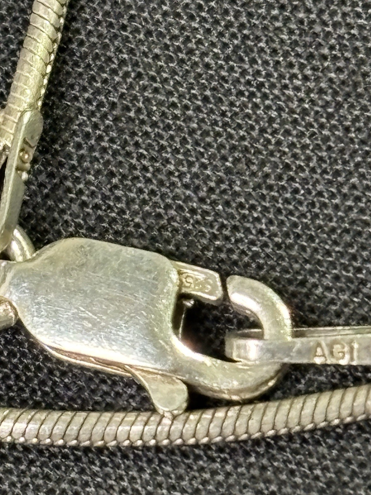 Rare AGI 925 Sterling Silver & Turquoise W/ SilverPyrite Matrix Pendant&Necklace