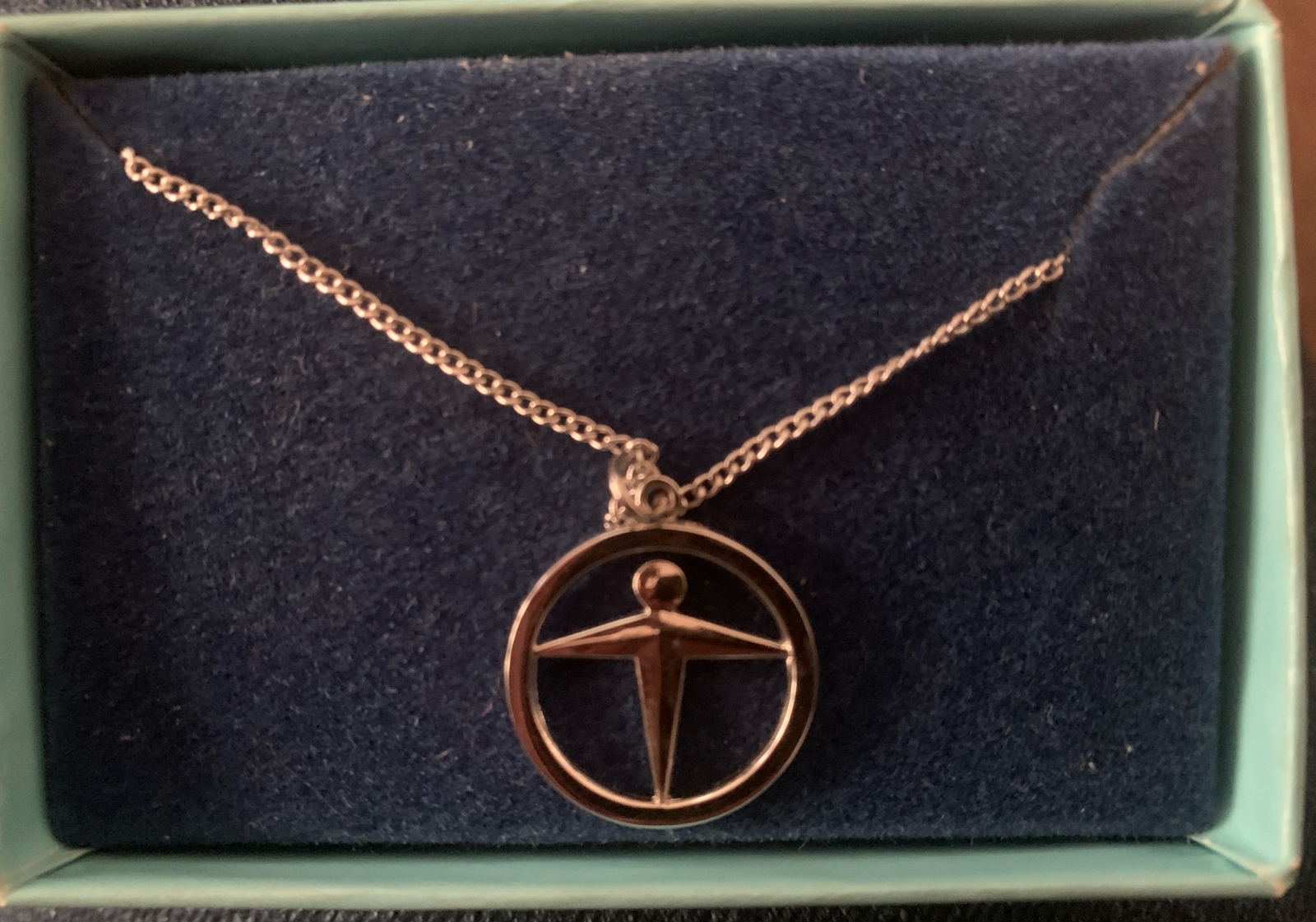 Tiffany & Company Manpower Pendant & Generic Sterling Chain