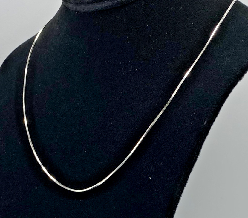 Giani Bernini Sterling Silver Square Snake Necklace 20″ NWT Gift Box