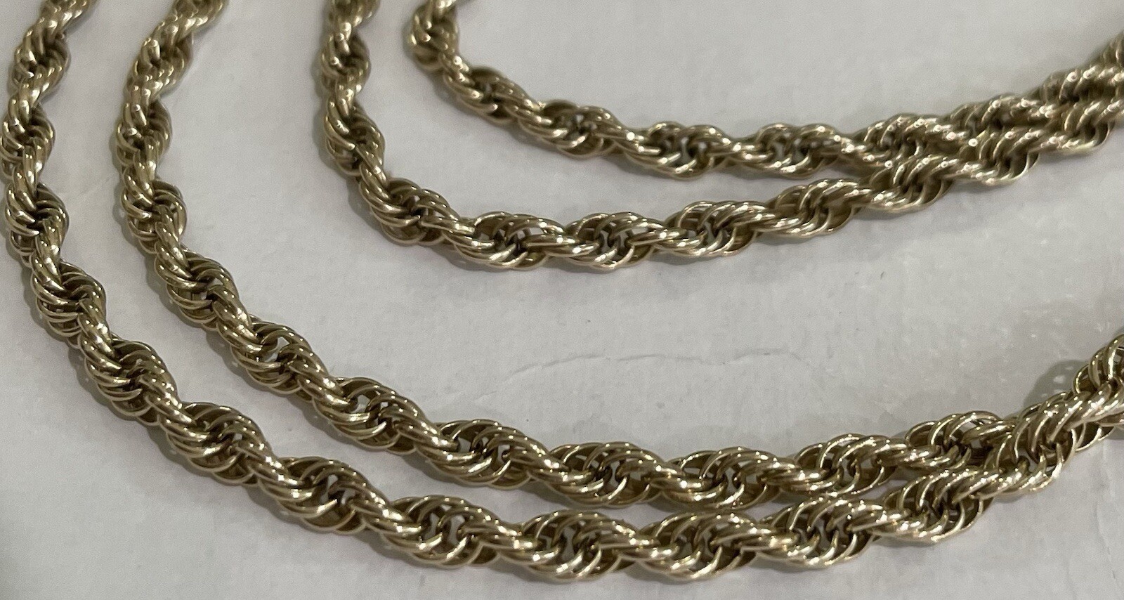 14K Yellow Gold 26” Chain Necklace Vintage 9.6 Grams Excellent