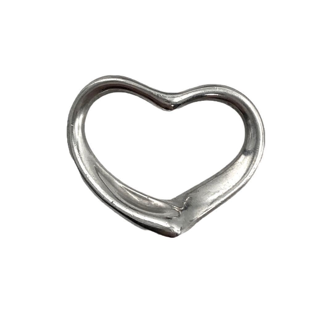 Tiffany & Co. Open Heart Pendant Silver 925 Unisex Pre-Owned