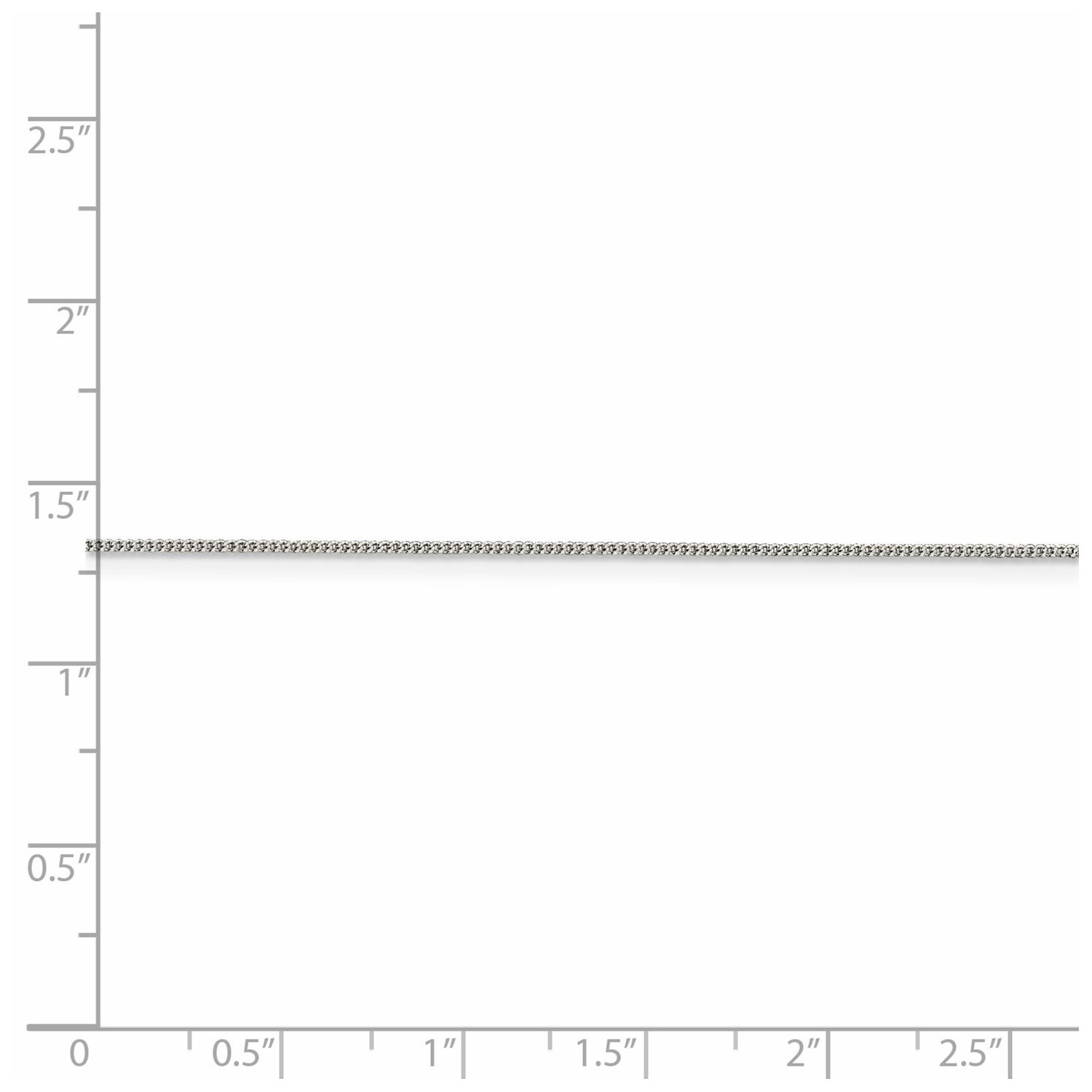 Sterling Silver Solid 0.80mm Plain Open Curb Chain w/ Lobster Clasp 16″ – 24″