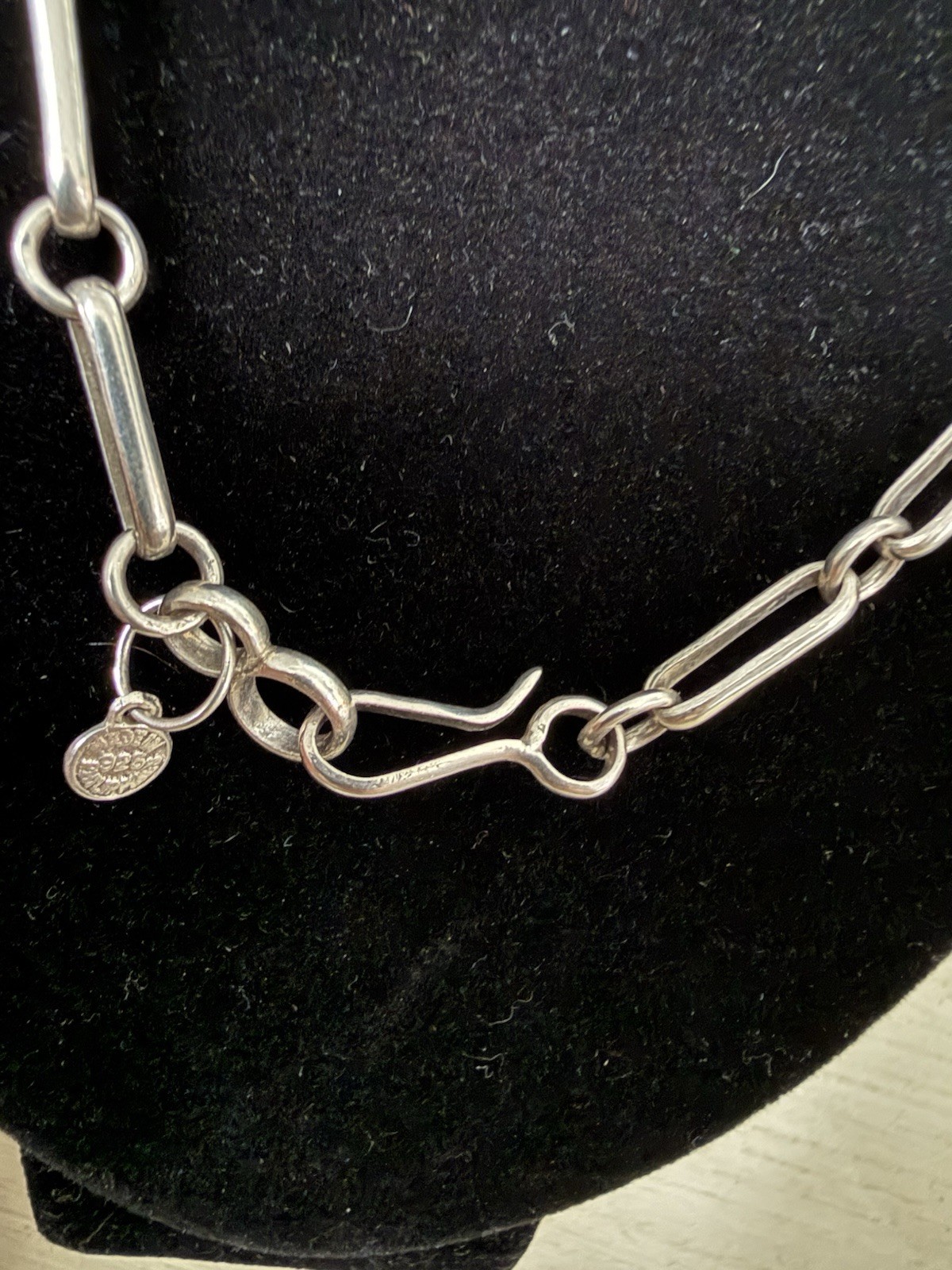 Sterling Silver Elongated Cable Chain Necklace 20” Made In The Philippines 25.8G