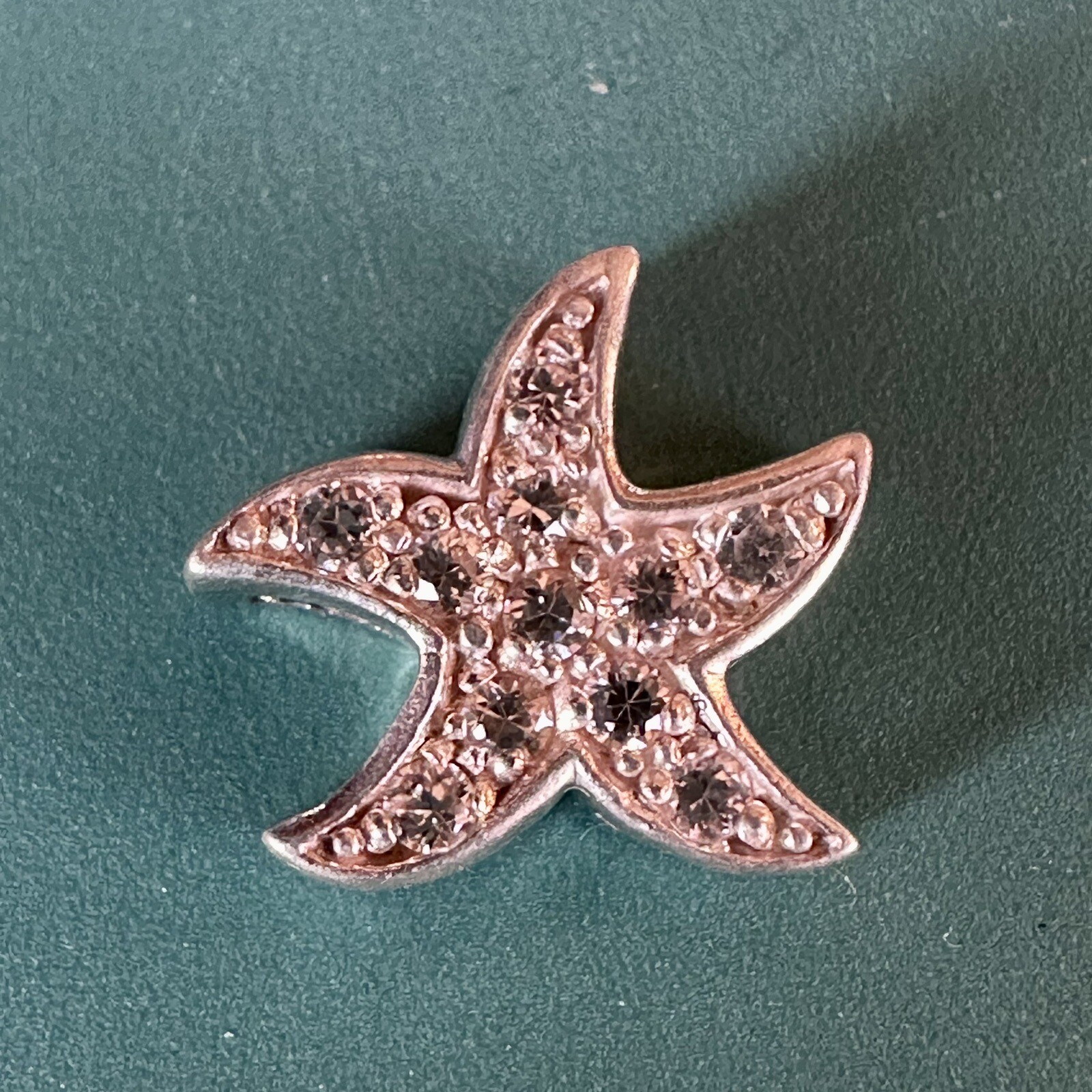 Sea Tiny Starfish Slide Pendant Star Clear Crystal 925 Watson Sterling Silver