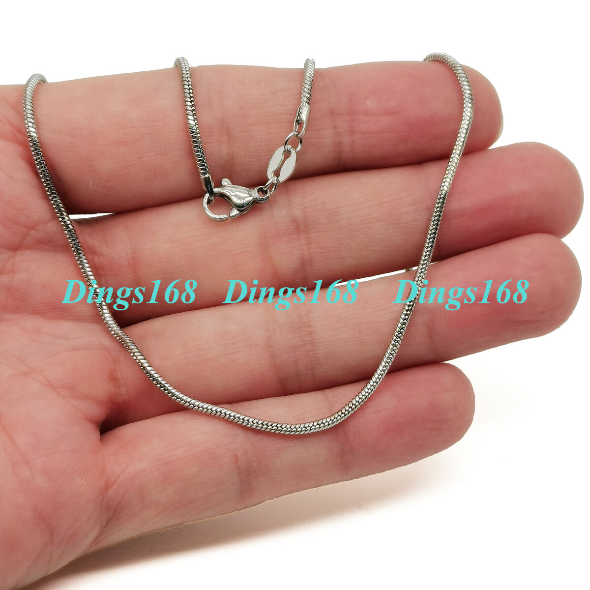 Real 925 Sterling Silver Tarnish/Nickel-Free 1.2mm 36 inch Snake Chain Necklace