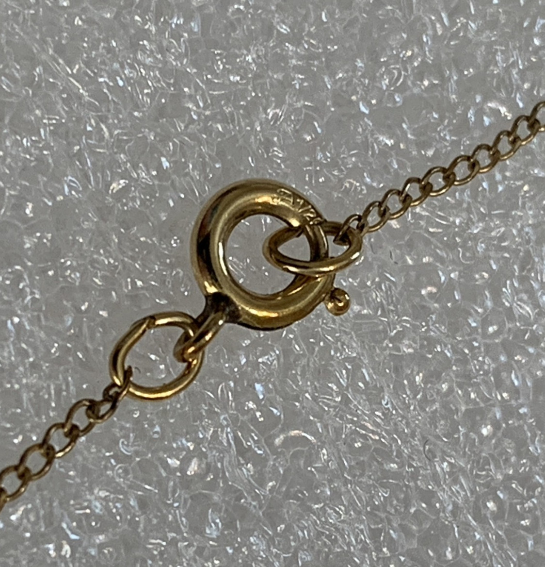 Vtg 14K GF Heart with Ruby 18″ Chain in Original Jewelers Box 1970s